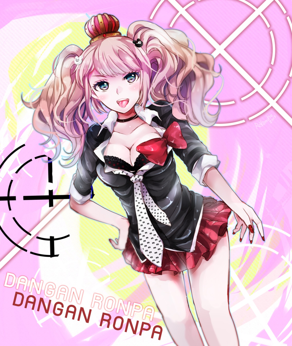 Revanche7th Dangan Ronpa Enoshima Junko Bra Cleavage